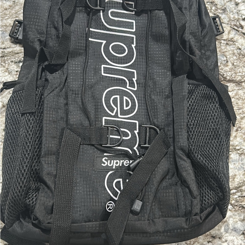 Supreme Black Mesh Backpack